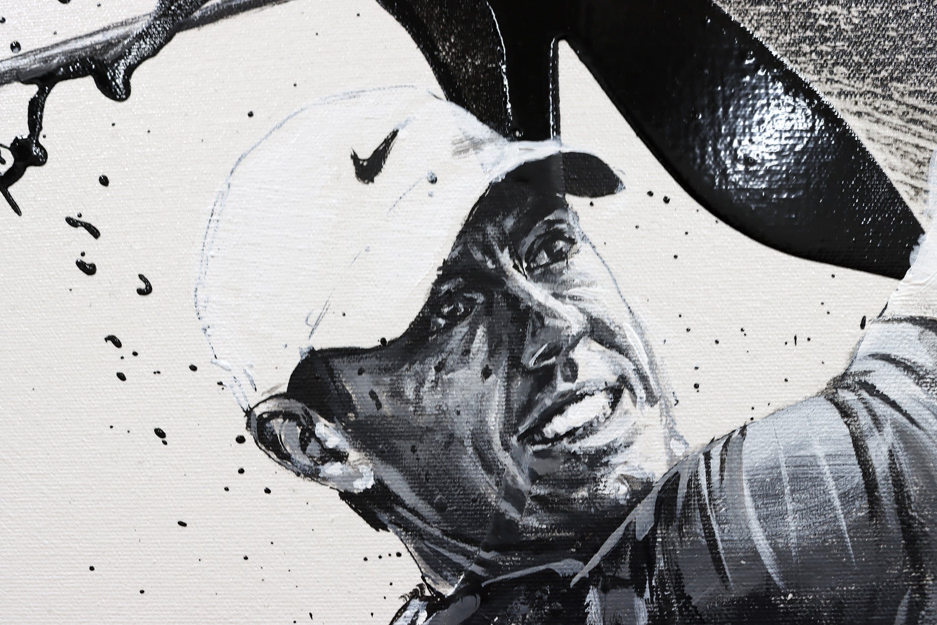 rory mcilroy golf canvas painting by sports artist david roman