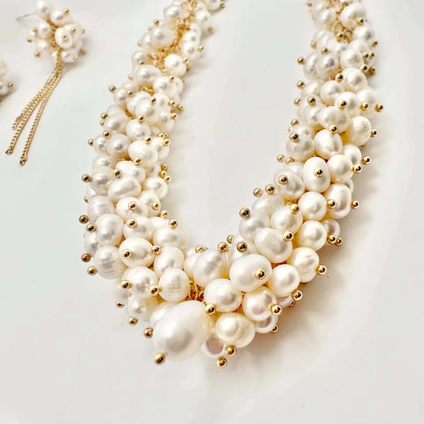 Irresistible Multi Ivory Pearl Necklace