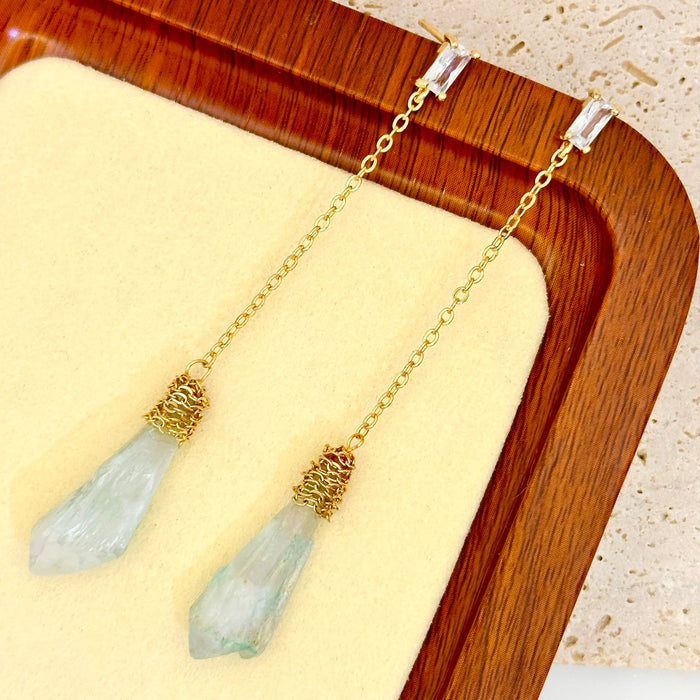 Signature Isabelle Glass Stone Drop Earring