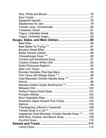 Table of Contents Page 3