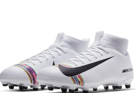NIKE JR SUPERFLY X 6 ACADEMY GS TF White cool gray.