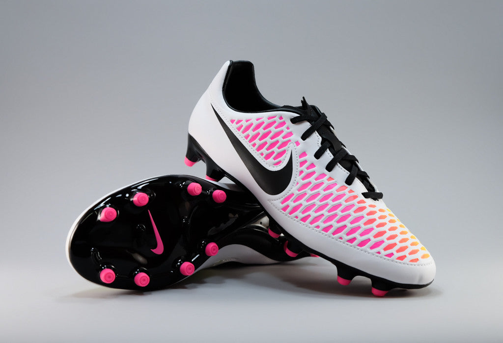 Nike Magista Onda FG - White/ Black/ Pink/ Volt | East Coast Soccer Shop