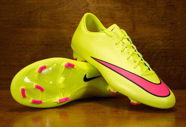 nike mercurial pink and yellow