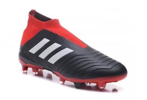 black and red adidas predators