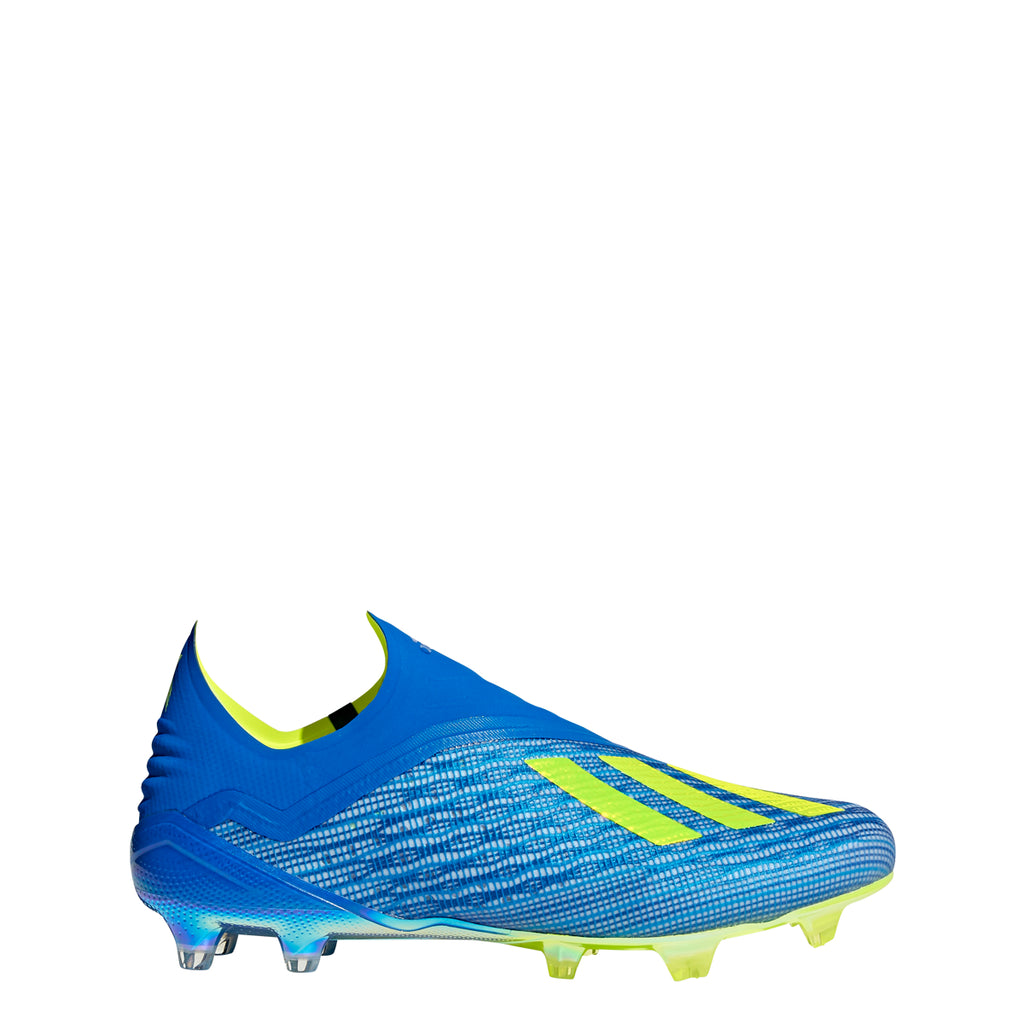 Adidas X 18 Fg Football Blue Solar Yellow Core Black East