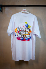 Weißes Oversize Streetwear T-Shirt Club of Dreamers Blueberry Dreams