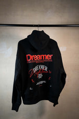 Dreamer Black Oversized Hoodie Schwarz mit Print