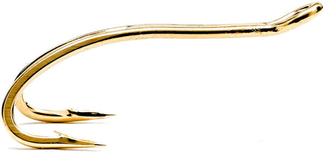 Gold-finished Scandinavian Salmon Double Fly Hooks by Osprey