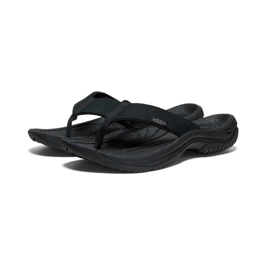 Women's Kona Leather Flip-Flop | Black/Vapor