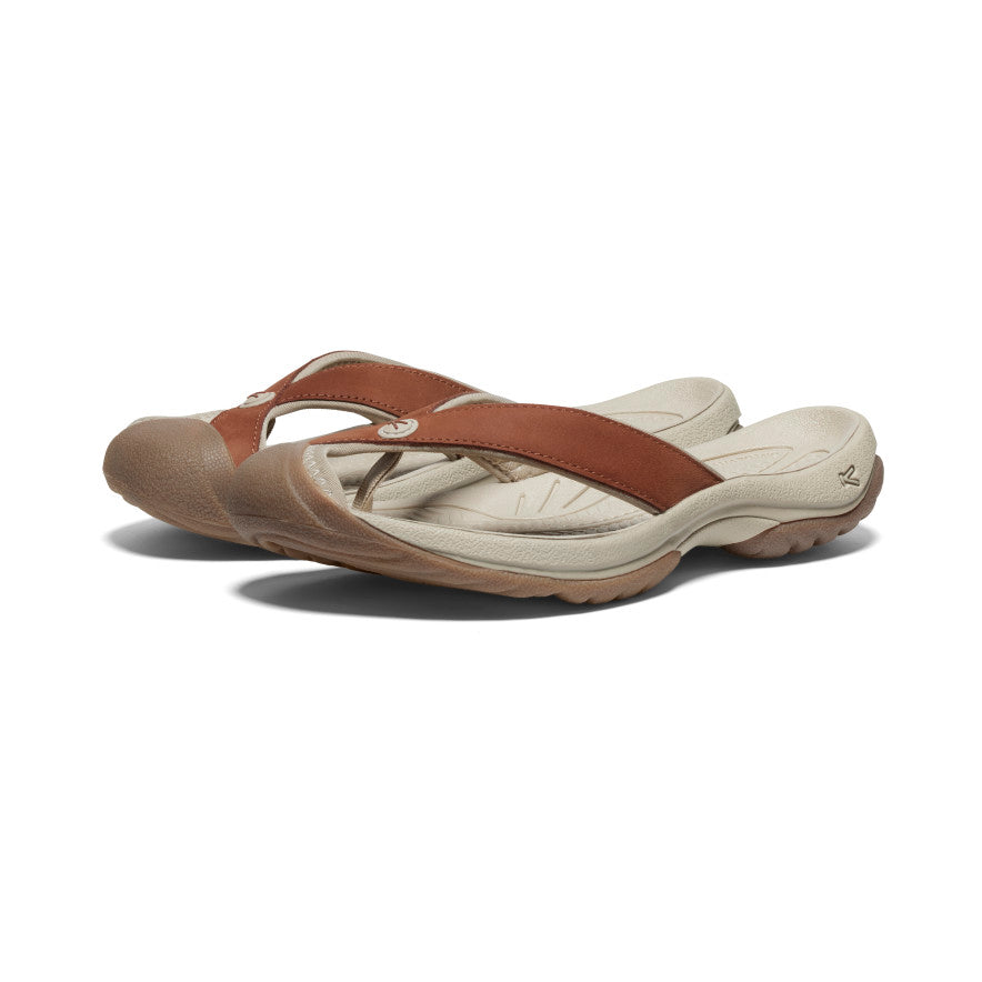 Women's Kona Leather Flip-Flop | Black/Vapor