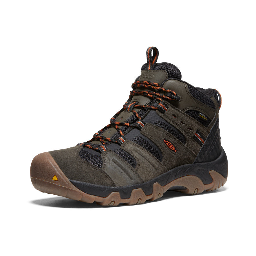 Men's Headout Waterproof Hiking Boot | Black Olive/Fossil Orange