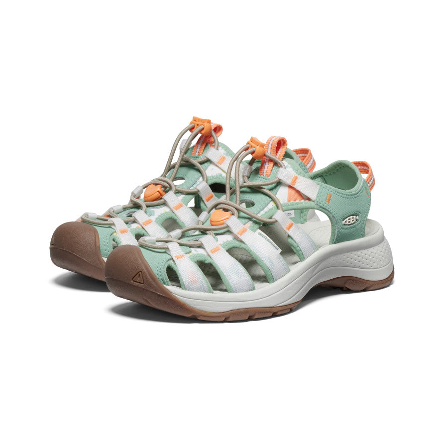 Women's Astoria West Sandal - Grey/Coral- Regular (B) – Gazelle Sports