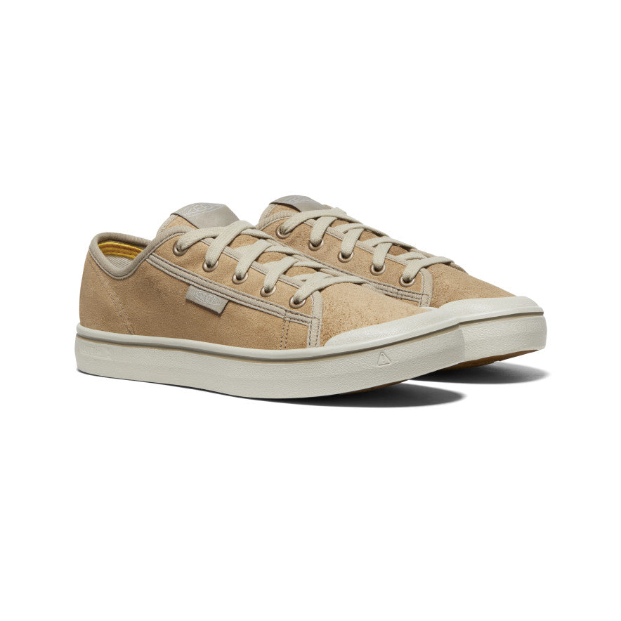 Elsa Harvest Leather Sneaker Pour Femme | Beige/Silver Birch