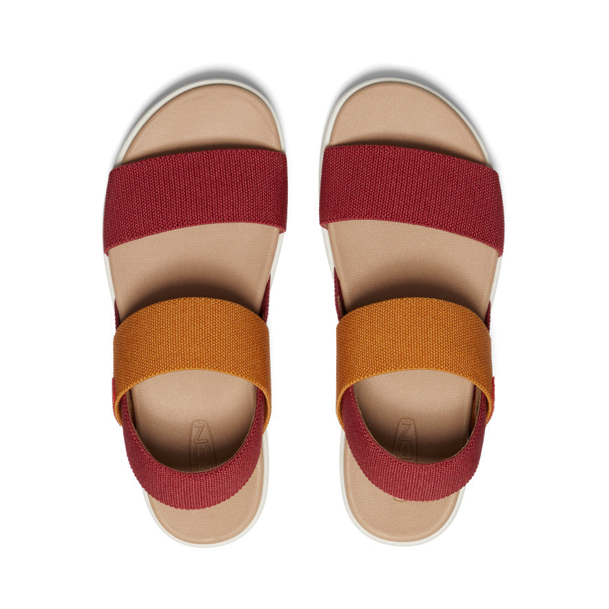 Women's Red Stretch Sandals - Elle Backstrap | KEEN Footwear Canada