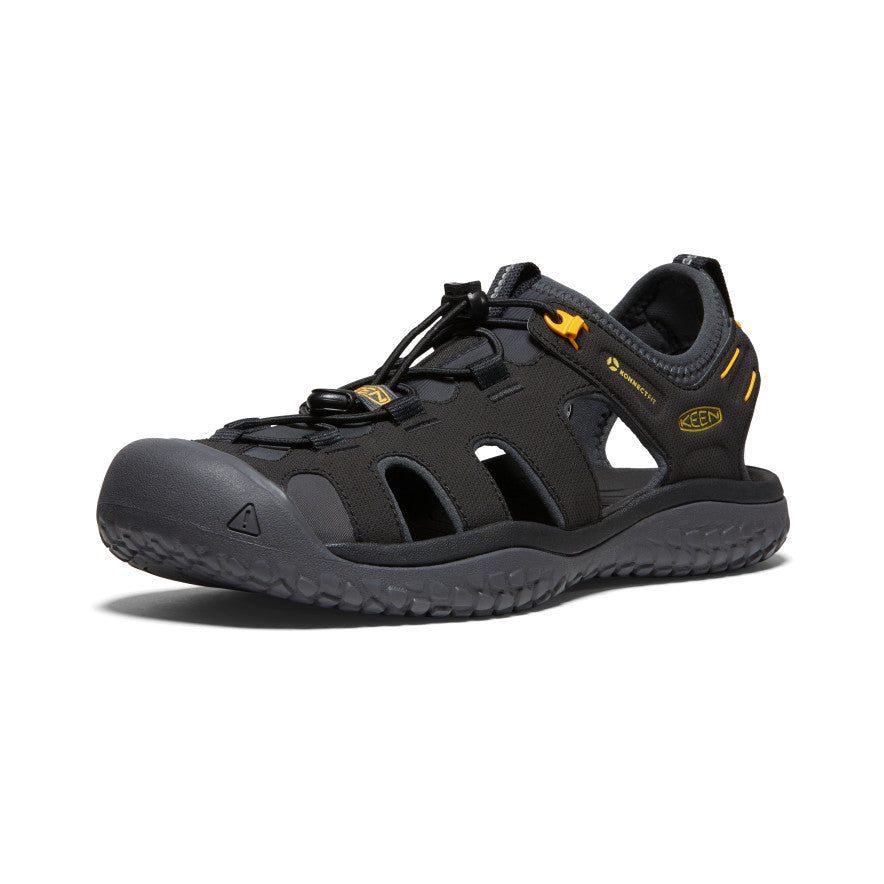 Men's SOLR Sandal | Black/Gold