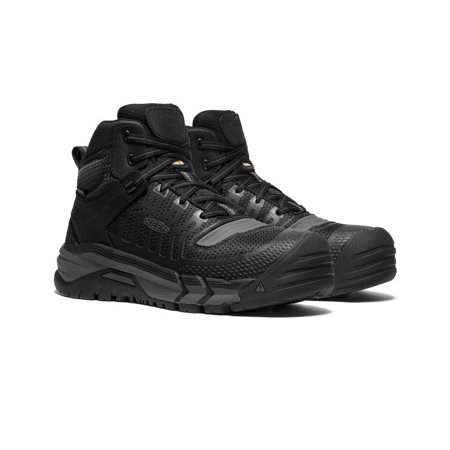 Men's CSA Kansas City Waterproof Boot (Carbon-Fiber Toe) | Black/Gun Metal