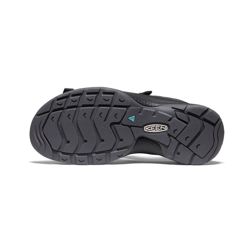 $130 NEW KEEN women's Astoria West Open Toe Sandal, Black/Black, 10.5 US  A94