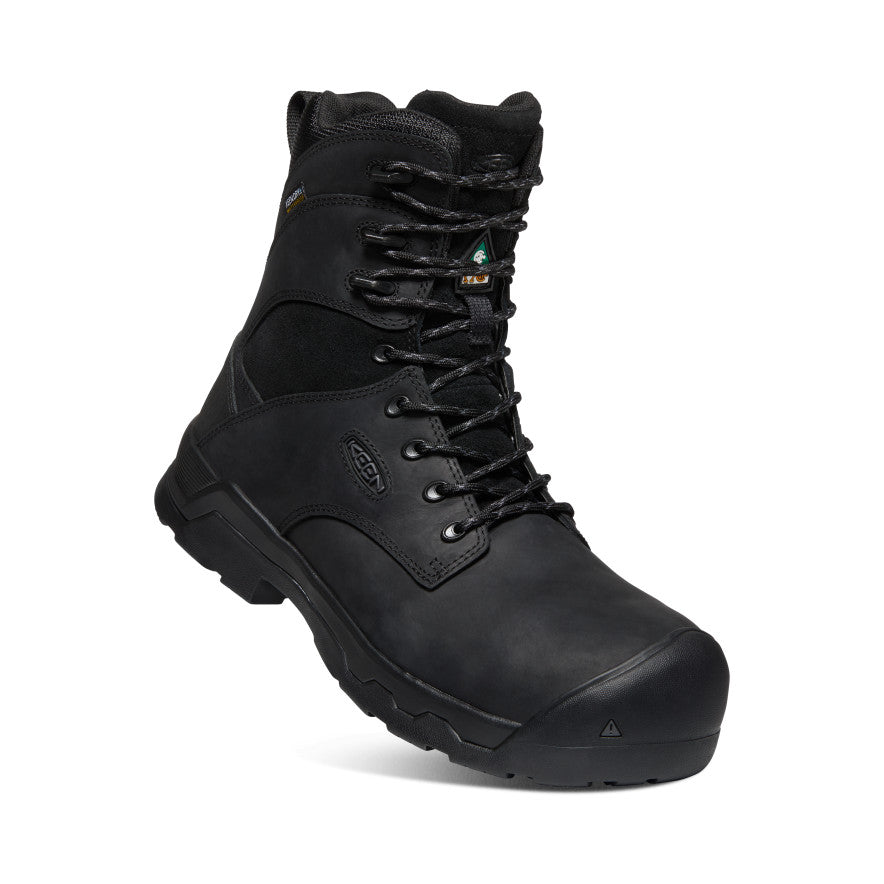 Men's Black Work Boots - CSA Oshawa+ 8 WP Side Zip