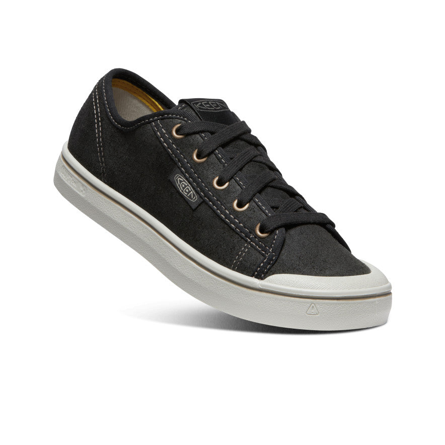 Women's Elsa Harvest Leather Sneaker | Black/Silver Birch