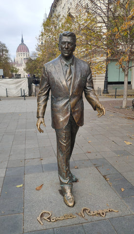 Ronald Reagan Statue Budapest