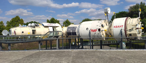 Replica of the space station Mir at Cite de l espace Toulouse