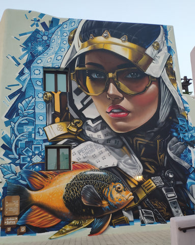 Street art at The Old Port Doha