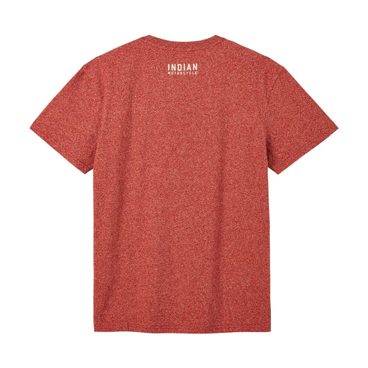 Men's Red Marl Script Logo T-Shirt - Red – Indian Motorcycle Australia