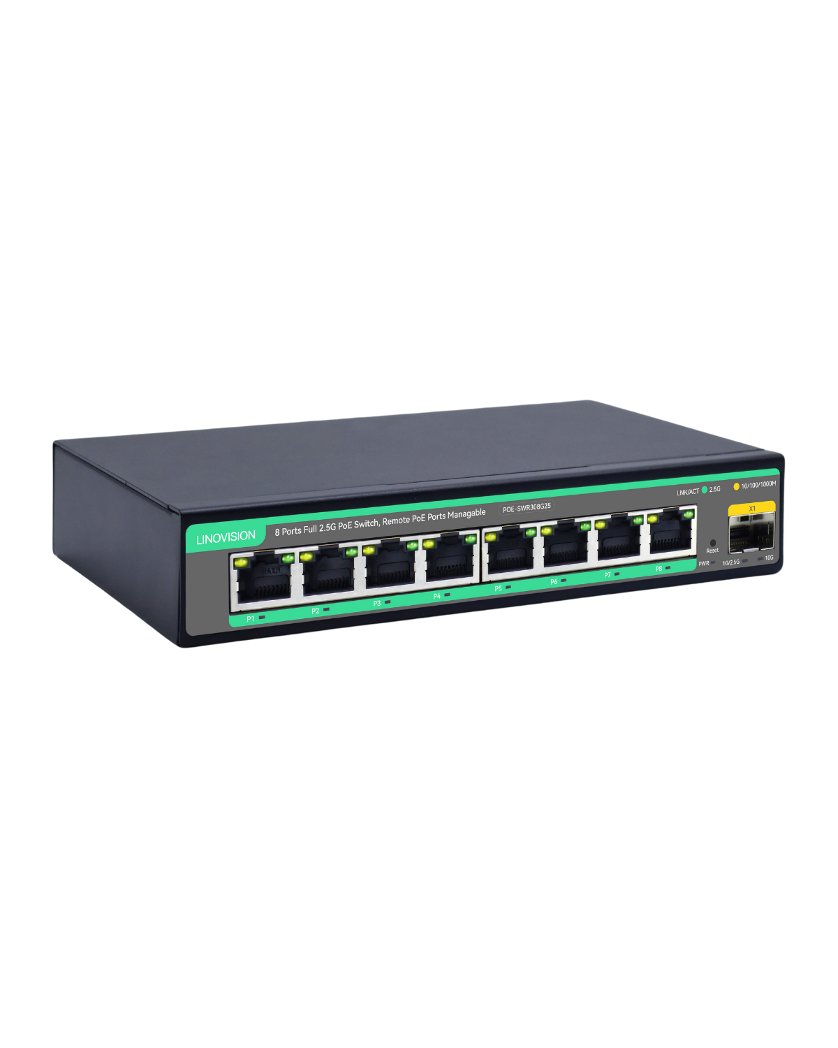 2.5G Cloud Managed PoE Switch with 10G SFP Uplink and 130W PoE Budget - Linovision Europe Store product image