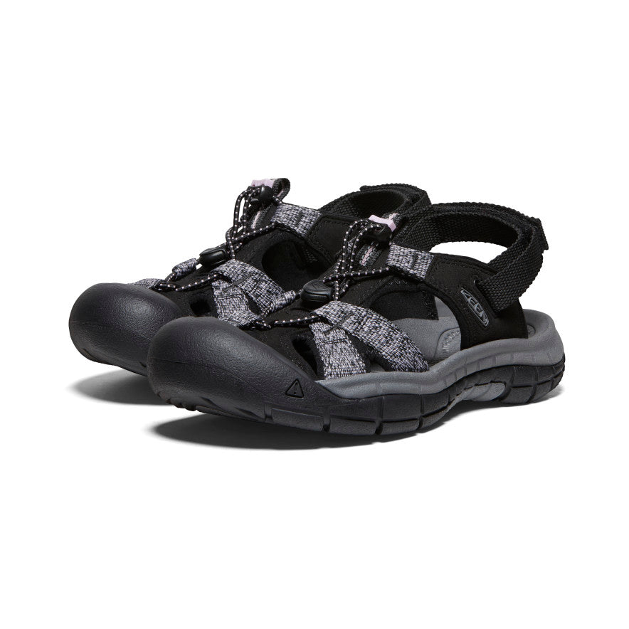 Women's Black Adjustable Water Sandals - Ravine | KEEN