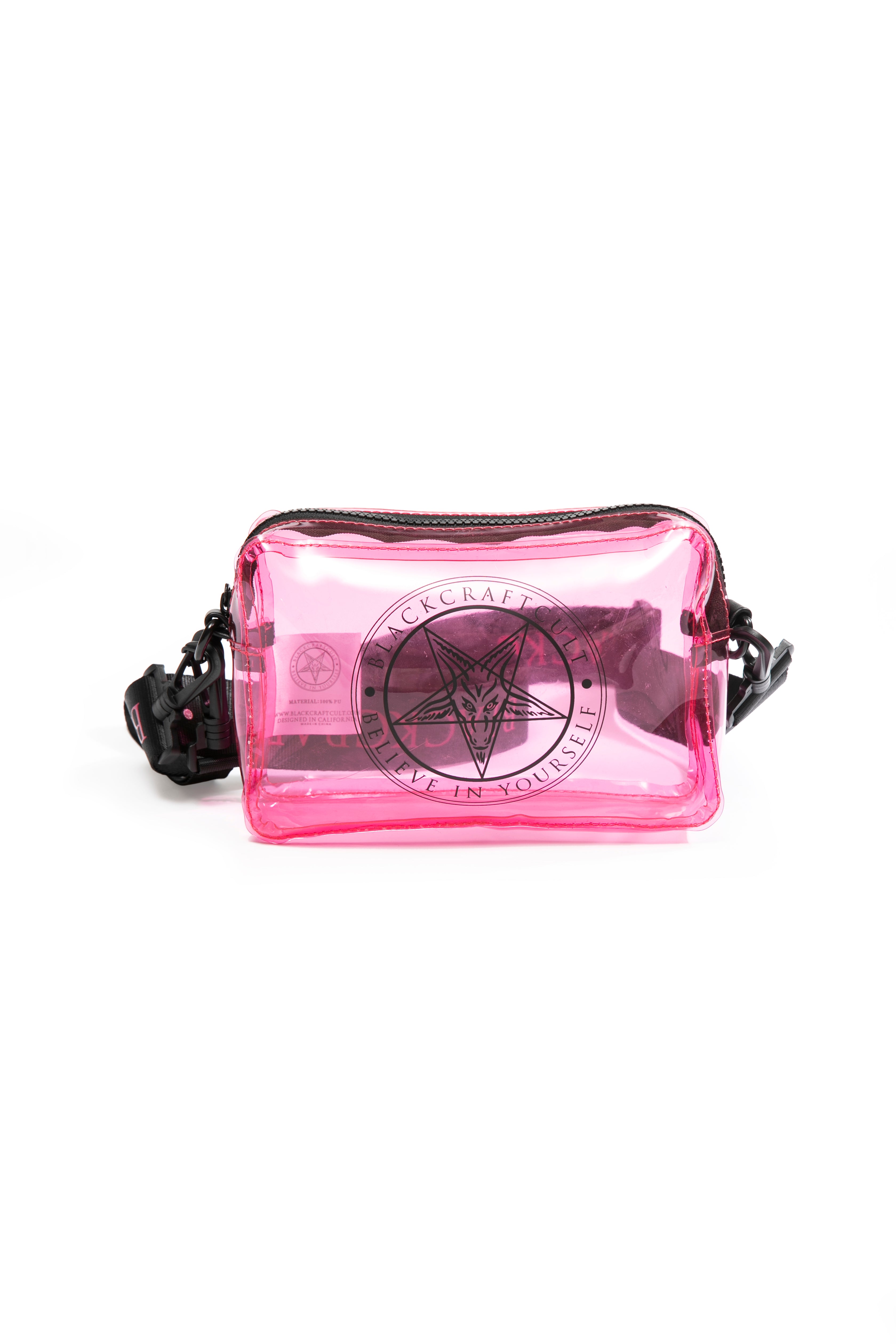 pink clear crossbody