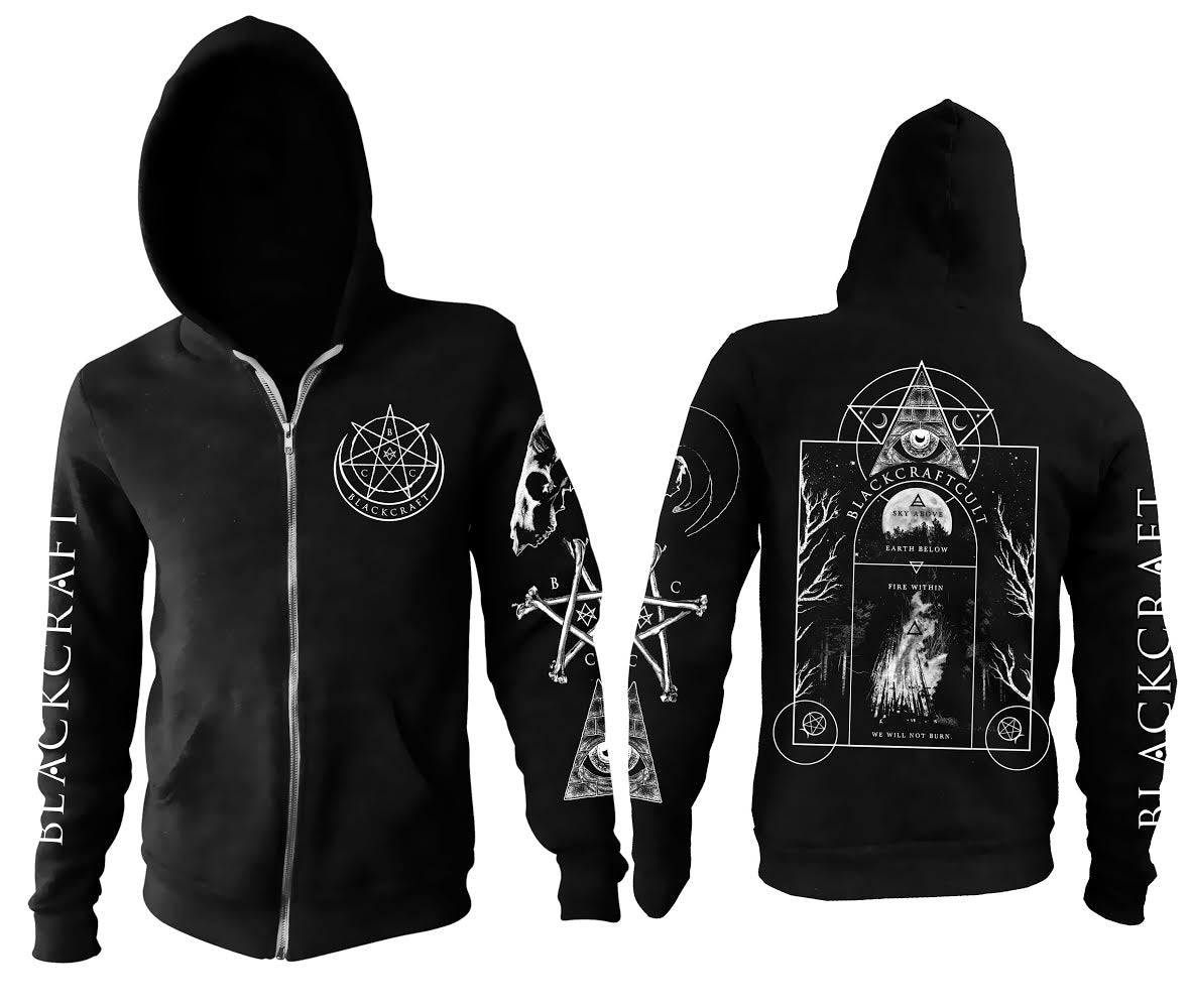 Evil Eye Bonfire - Zip Up Hoodie – Blackcraft Cult