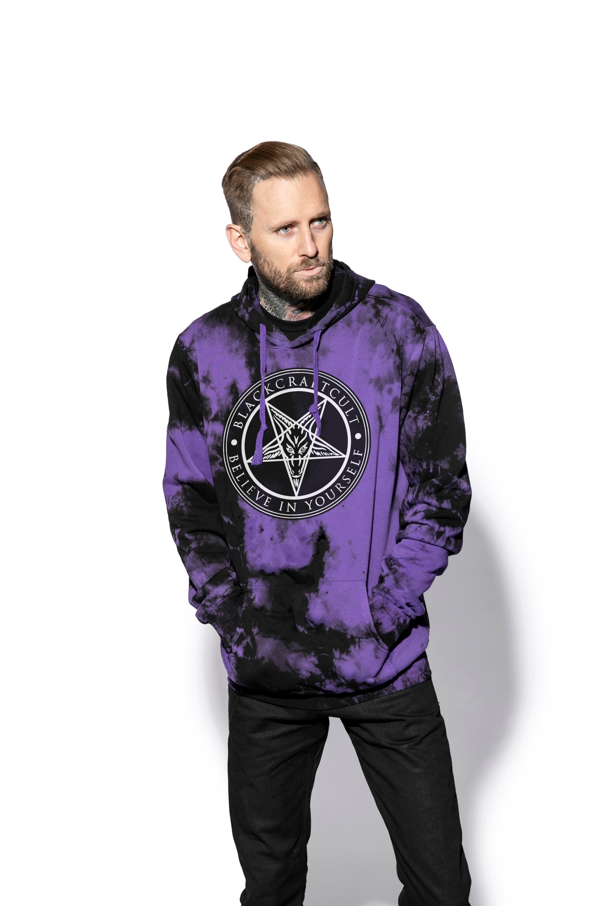 purple pullover hoodie men's