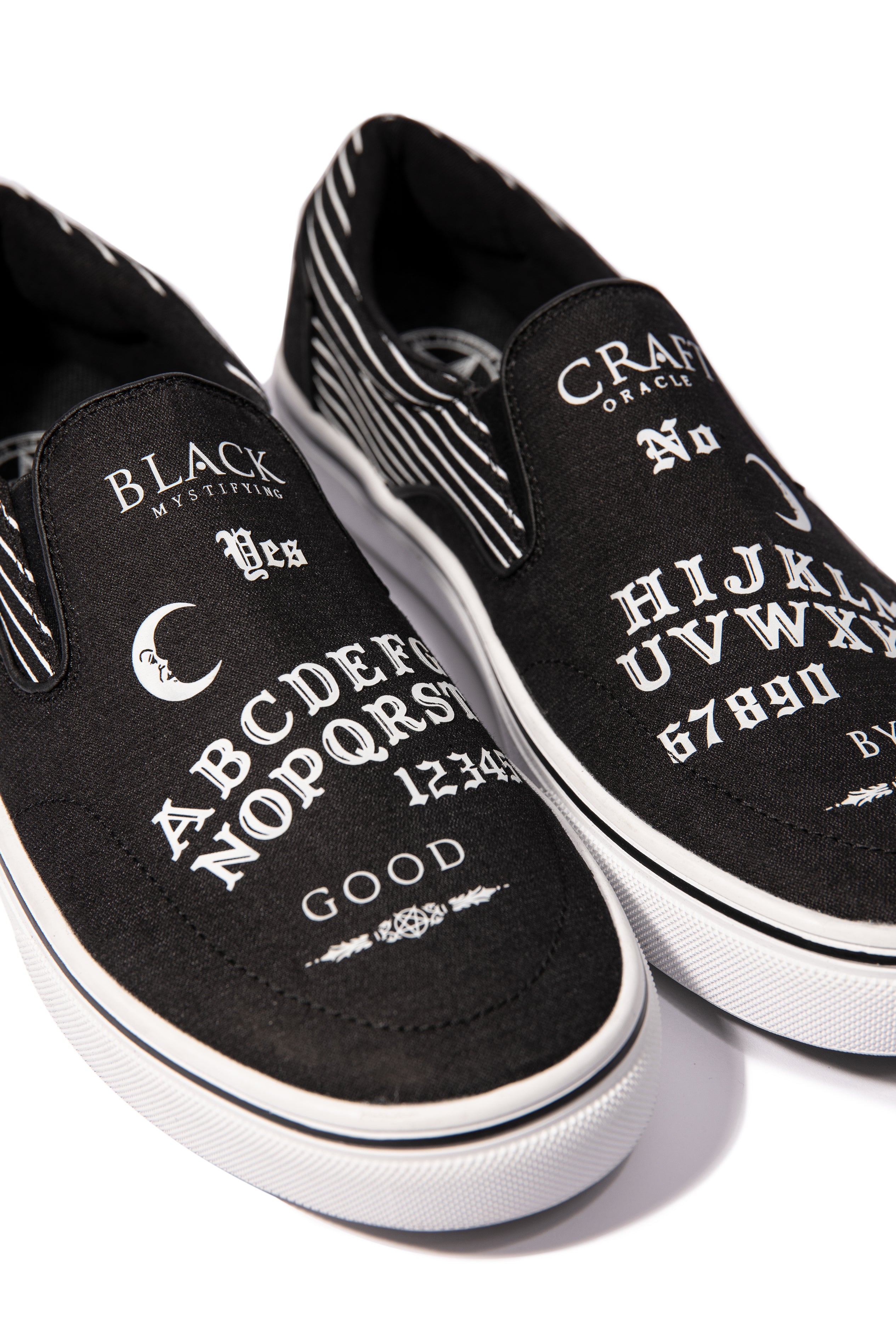 Ouija - White Slip On Sneaker – Blackcraft Cult