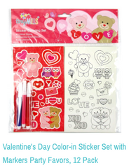 Valentine's Stickers with Markers