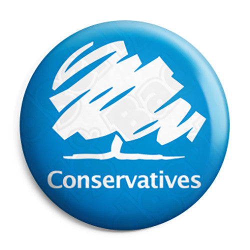 Conservative Party Political Button Badge, Fridge Key Ring