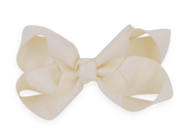 Billede af Bows By Stær - Hårsløjfe, 8 cm, Råhvid