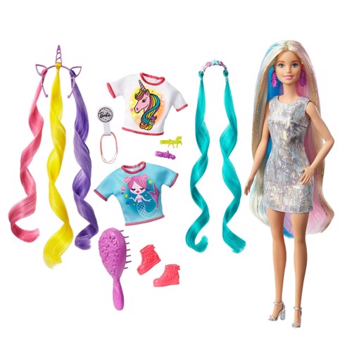 Billede af Barbie - Fantasy hair dukke