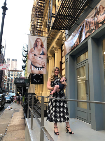 Joanna in front of the Life After Birth gallery in New York.
