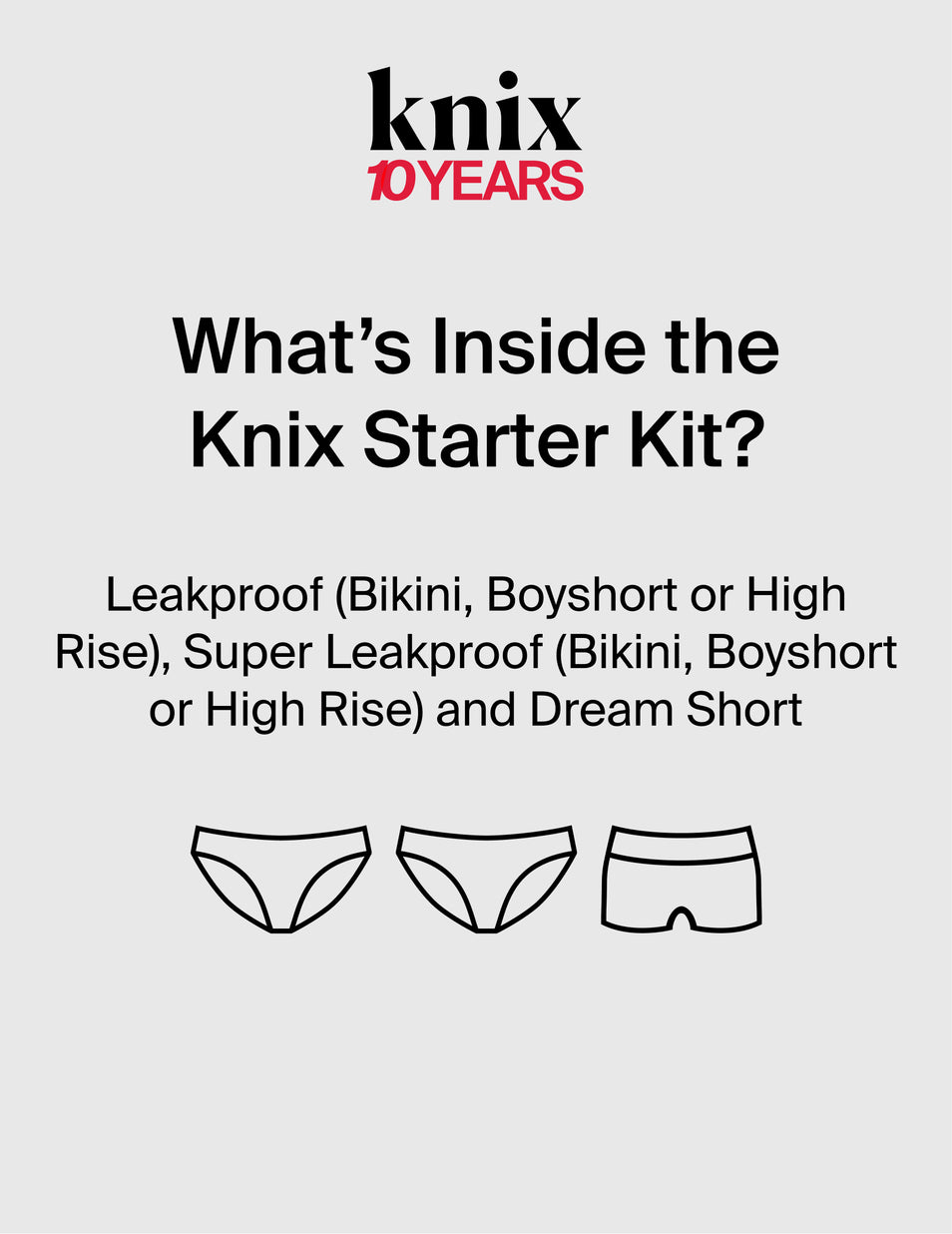 Knix Starter Period Kit