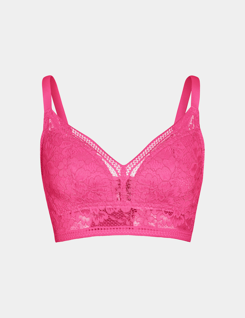 Buy Pink Seamless Longline Sports Bra Online in Doha & Al Wakrah