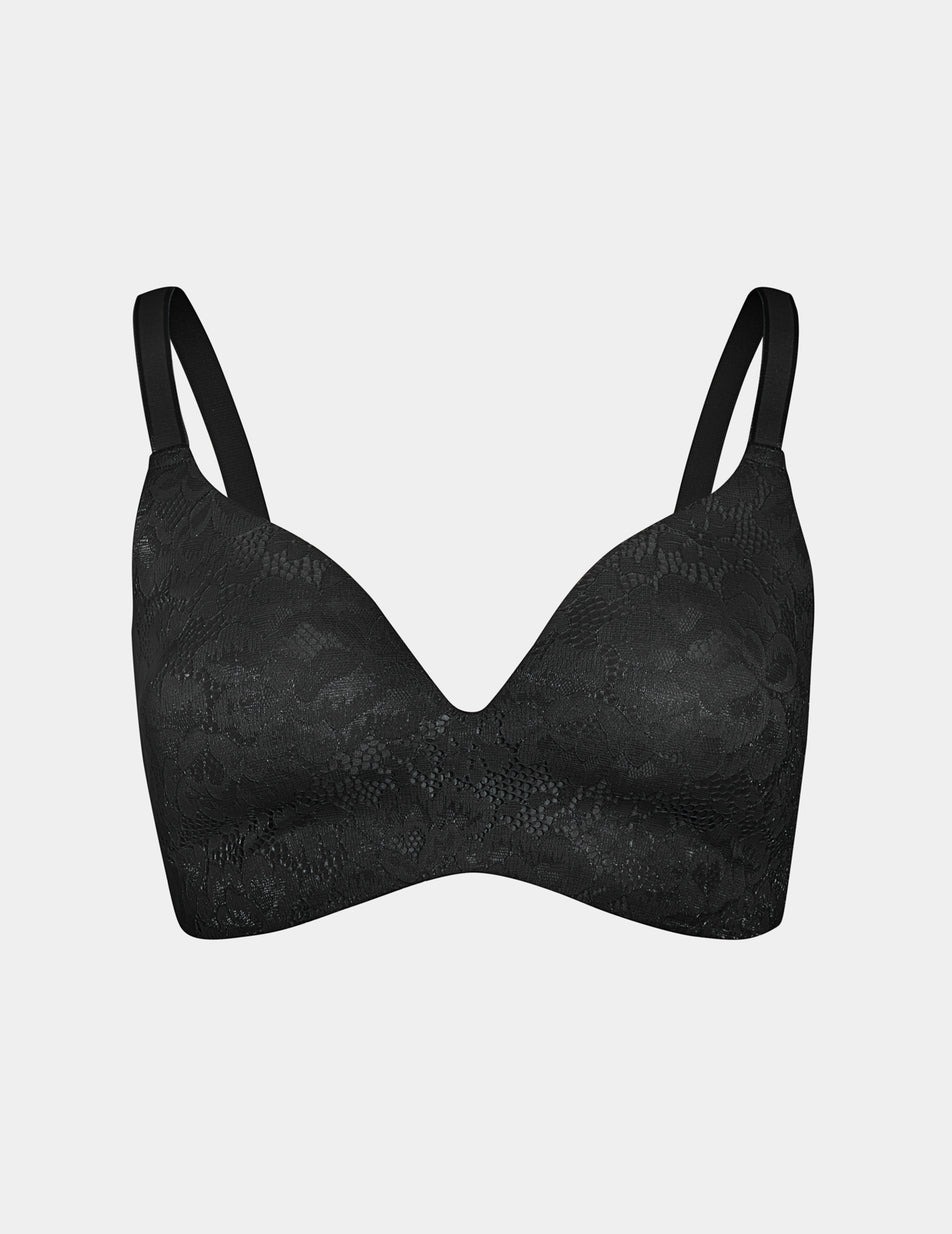 knix, Intimates & Sleepwear, New Knix Padded V Neck Wide Strap Bra In  Black Size 8 Wireless Bra