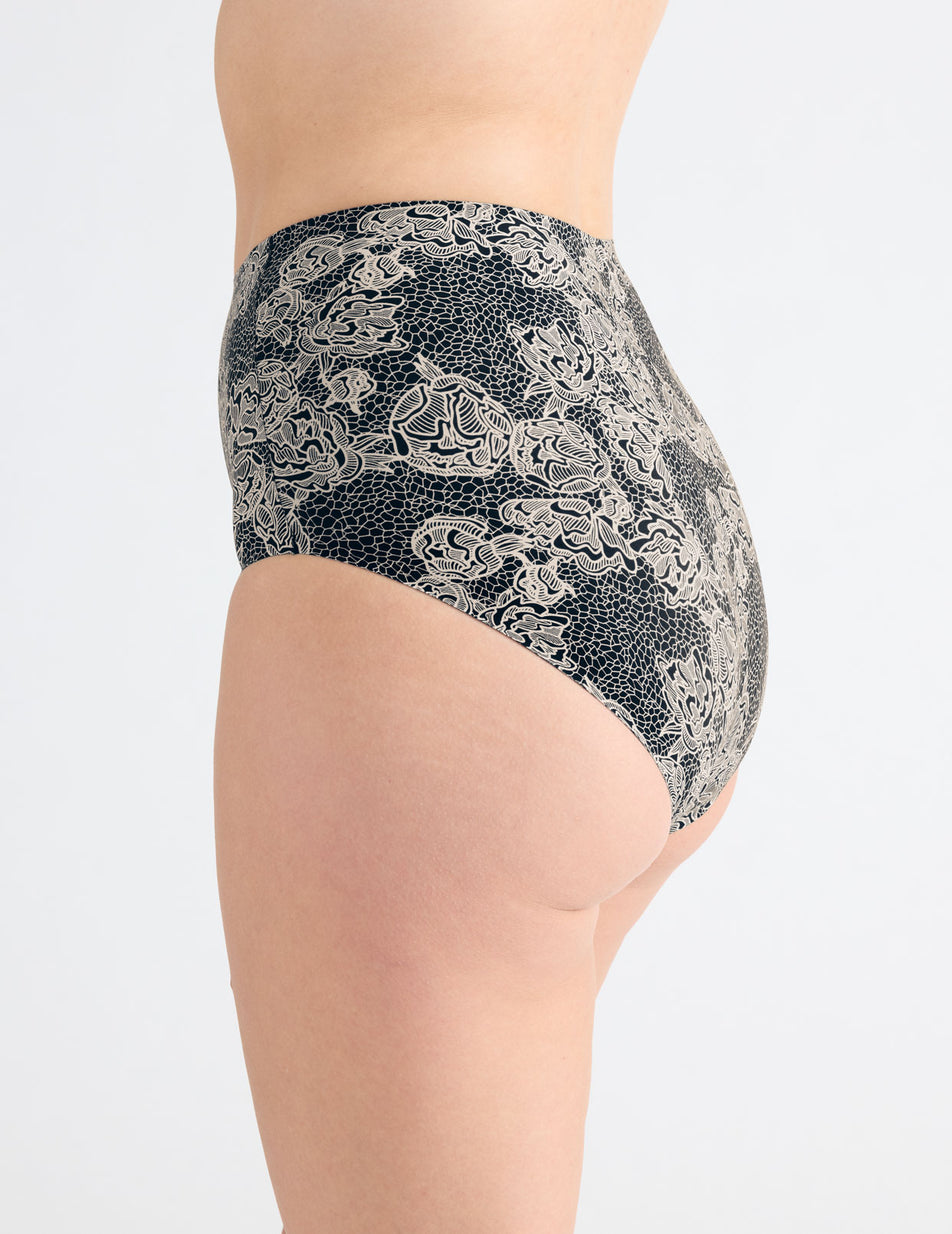 No Show High Waisted Lace Shaping Underwear 5 Pack