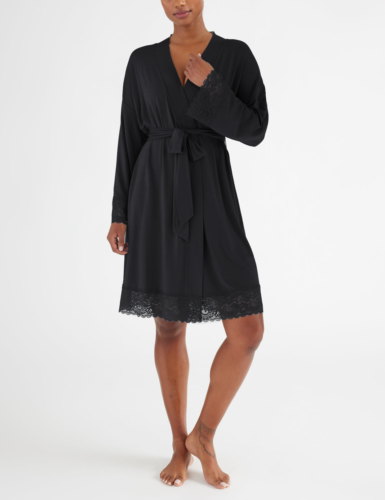 Lace Trim Robe - Knix