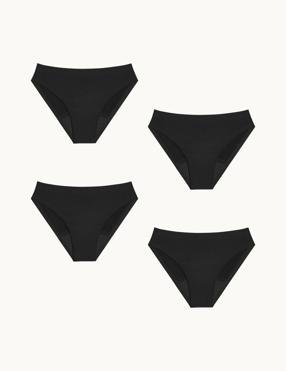 KT by Knix Teen's Leakproof Bikini Bottom Size Medium Black In Bag for sale  online