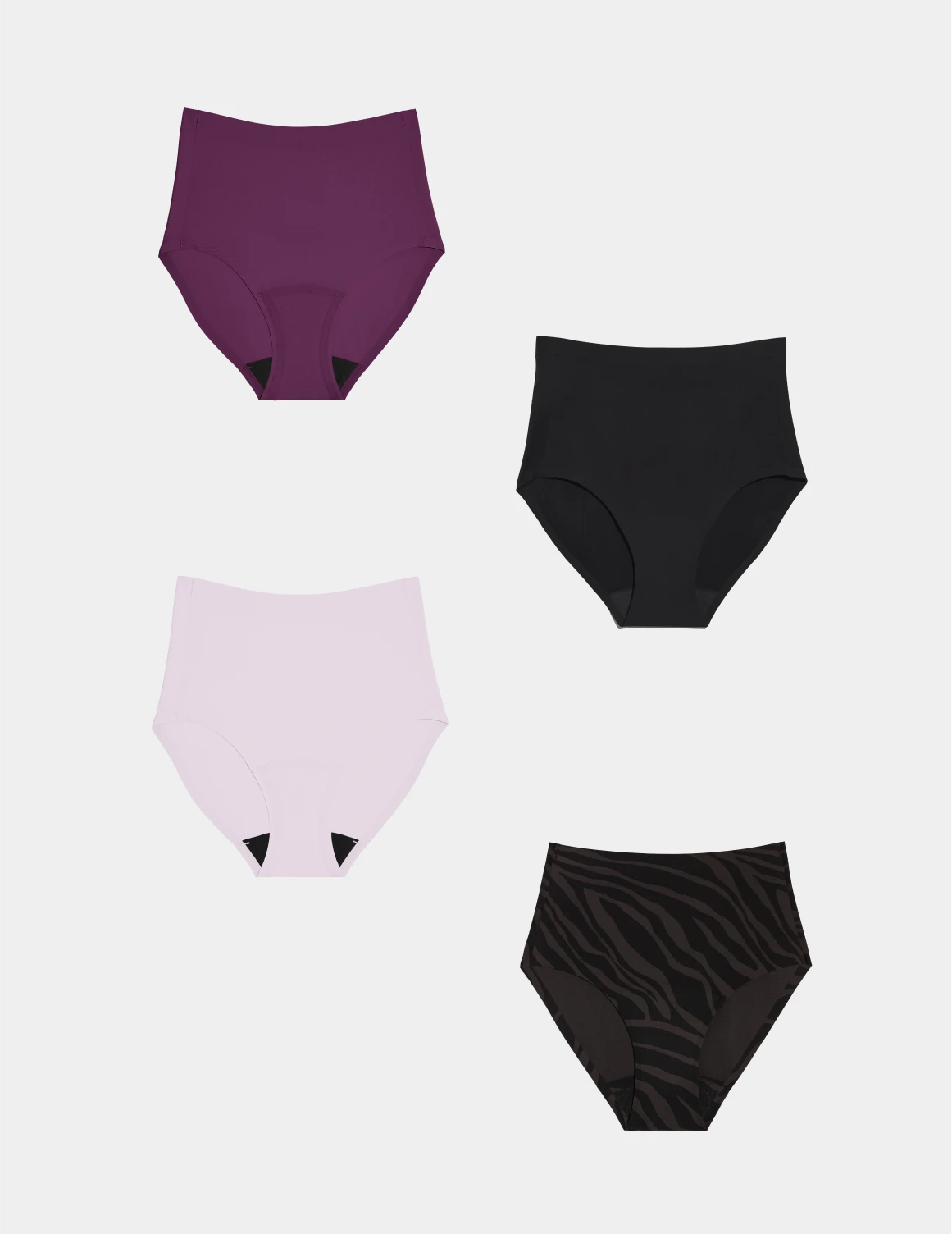 4 Pieces High Waist Leakproof Underwear For Women Plus Size Panties Leak  Proof Menstrual Panties Female Boxers Underwear, Dark Gray, X-Small :  : Clothing, Shoes & Accessories