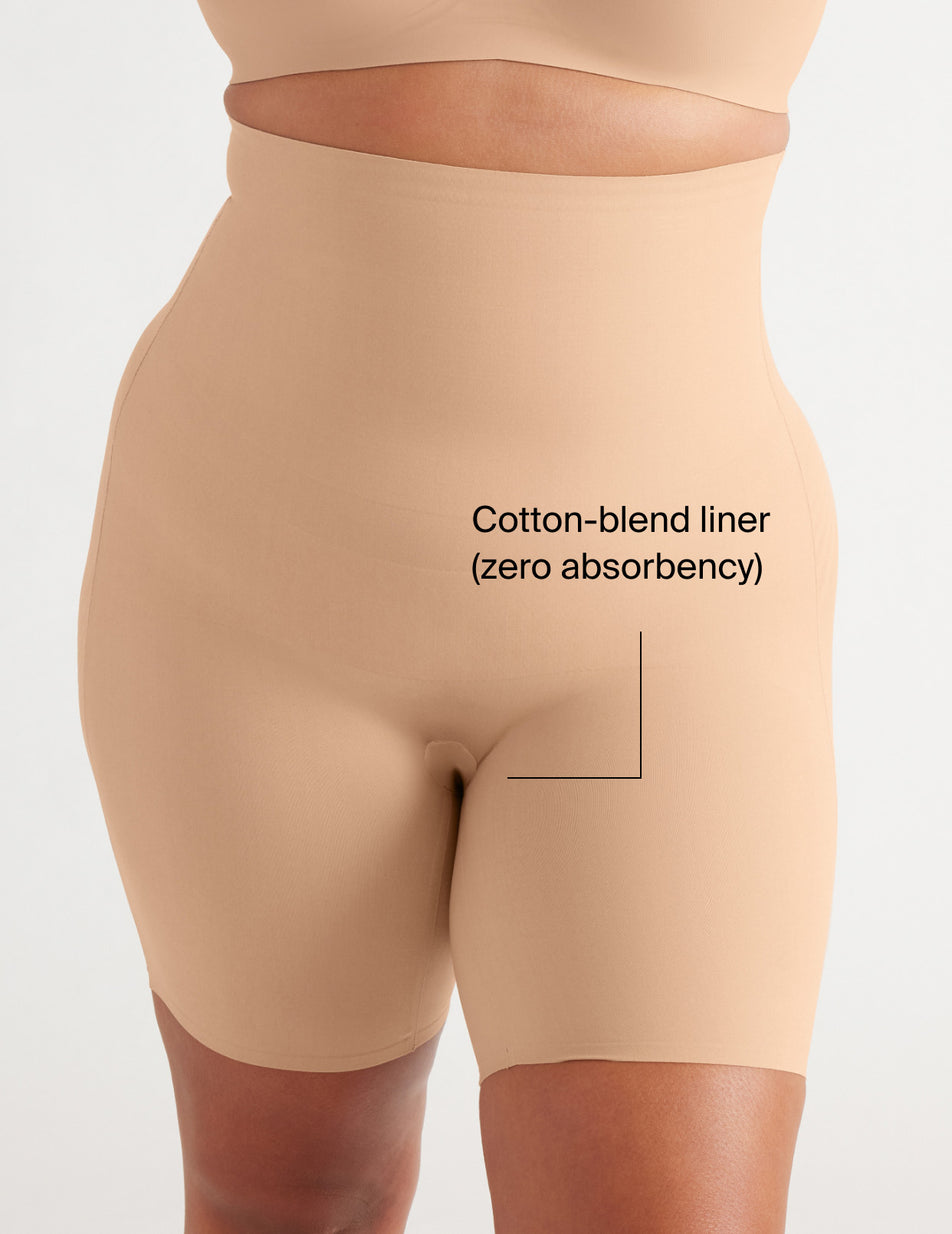 Cotton-blend liner (zero absorbency)