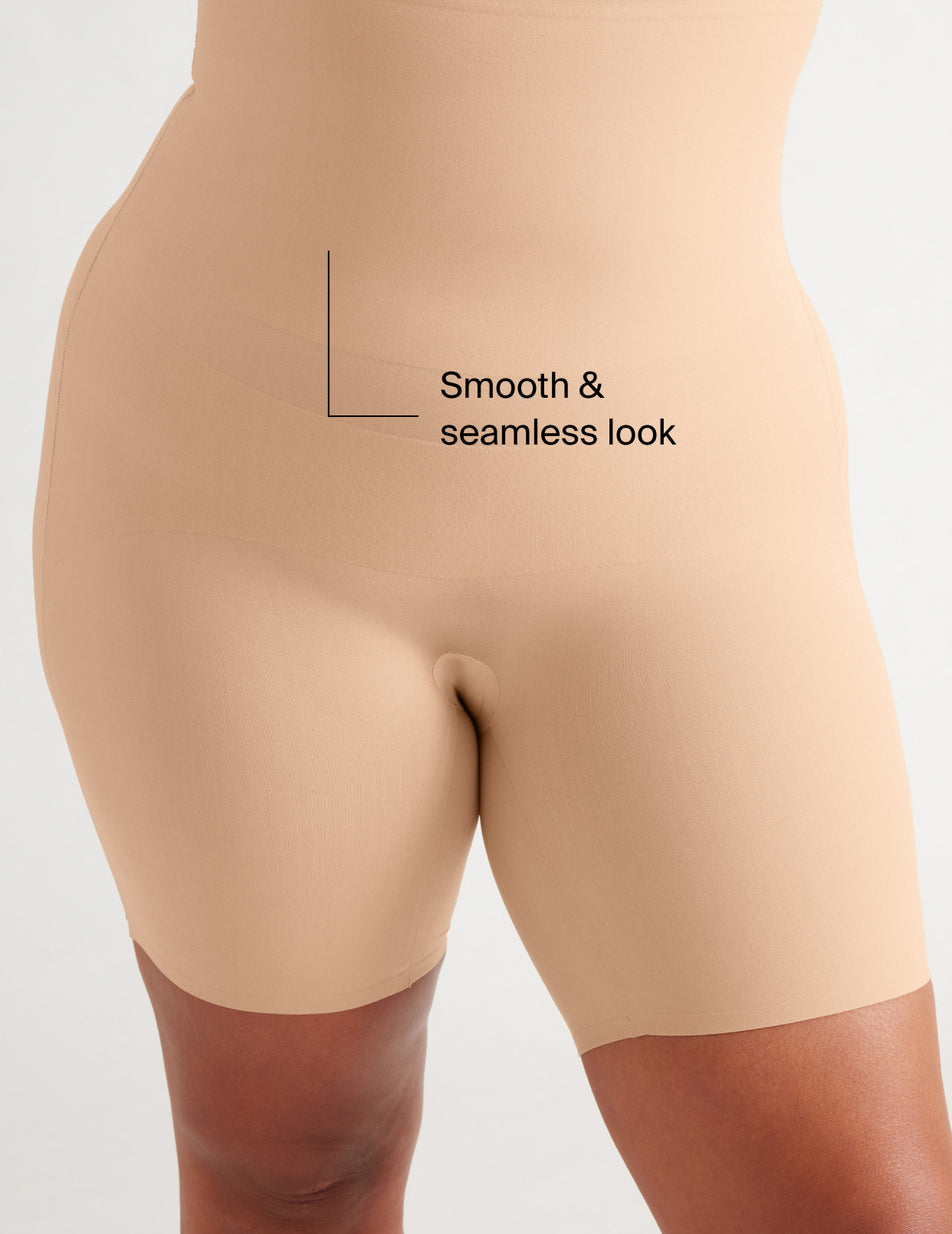 Spanx Assets High Waist Shaping Short Shapewear Mid Thigh Control 871B,  Size 4