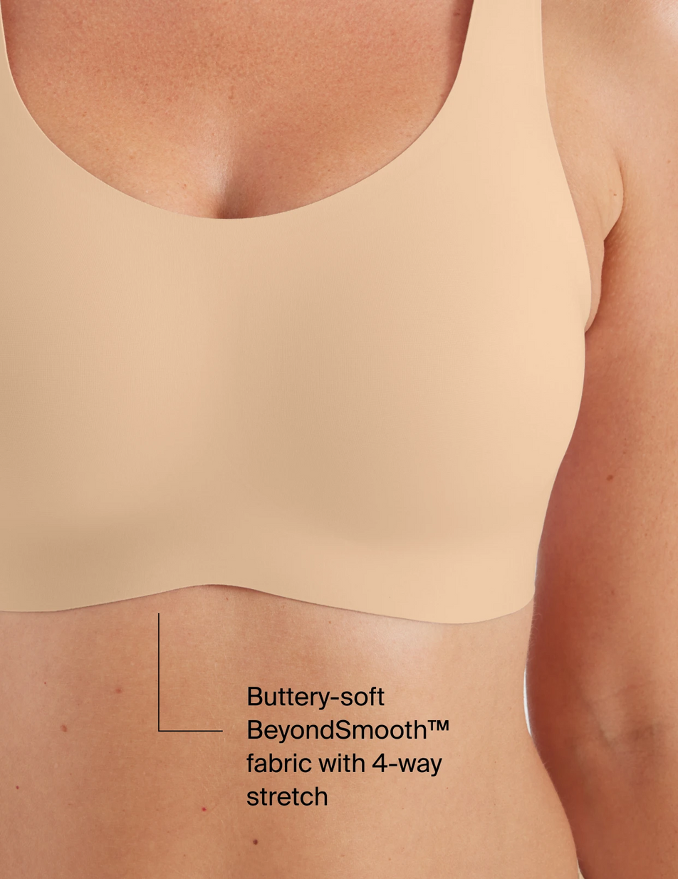 SCULPTFLEX® RIBBED V BRA - OAT MILK - ShopperBoard