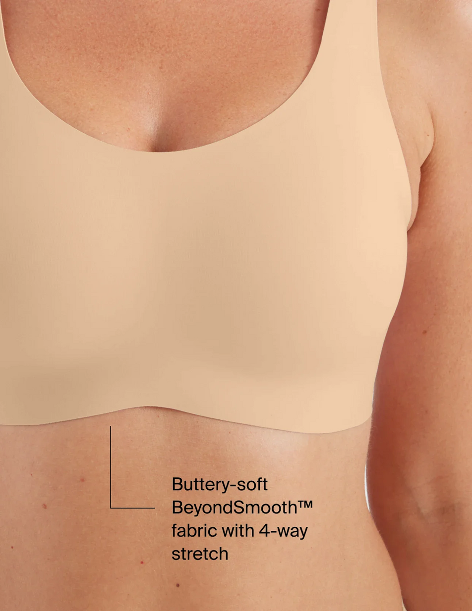 Buttery-soft BeyondSmooth™ fabric with 4-way stretch 