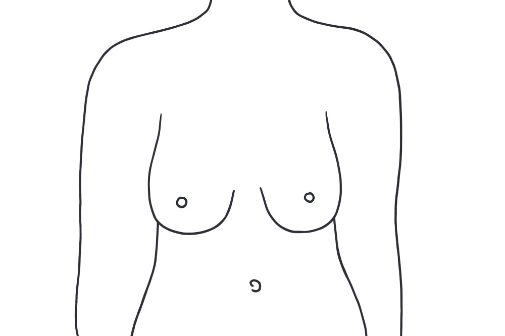 Teardrop breast shapes display: full